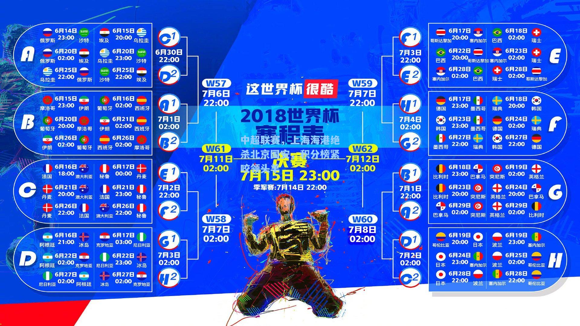 中超联赛，上海海港绝杀北京国安，积分榜紧咬领头羊